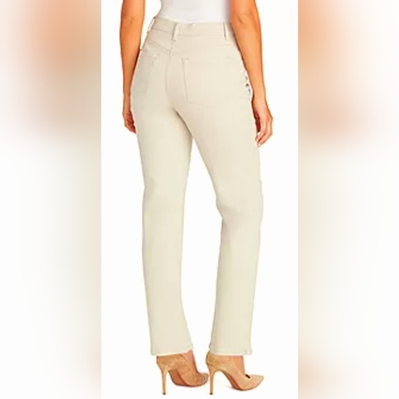 Gloria Vanderbilt Amanda Women's Classic Jeans Stonewood/Cream Stretch Cotton 14 - Picture 8 of 16